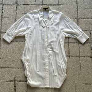 Plastic Island Tunic Button Down Dress